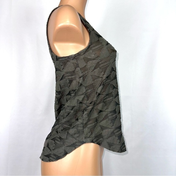 Susina Casual Fit Olive Green Semi Sheer Tank Top by Nordstrom Women’s Size XS - Picture 2 of 9